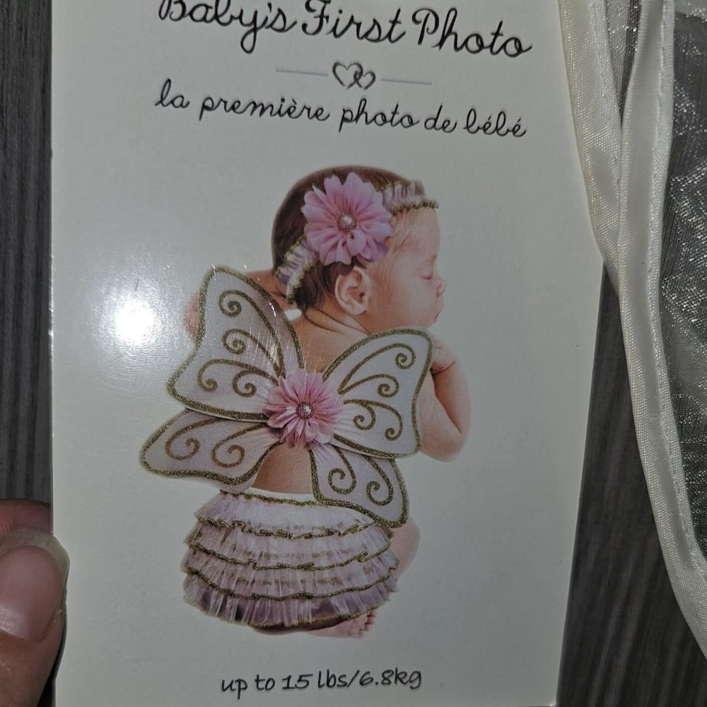 Baby Girls First Pictures Angel Wings Fairy Butterfly